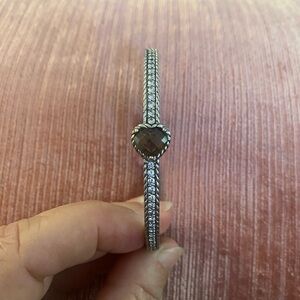 Judith Ripka Silver Heart Bangle